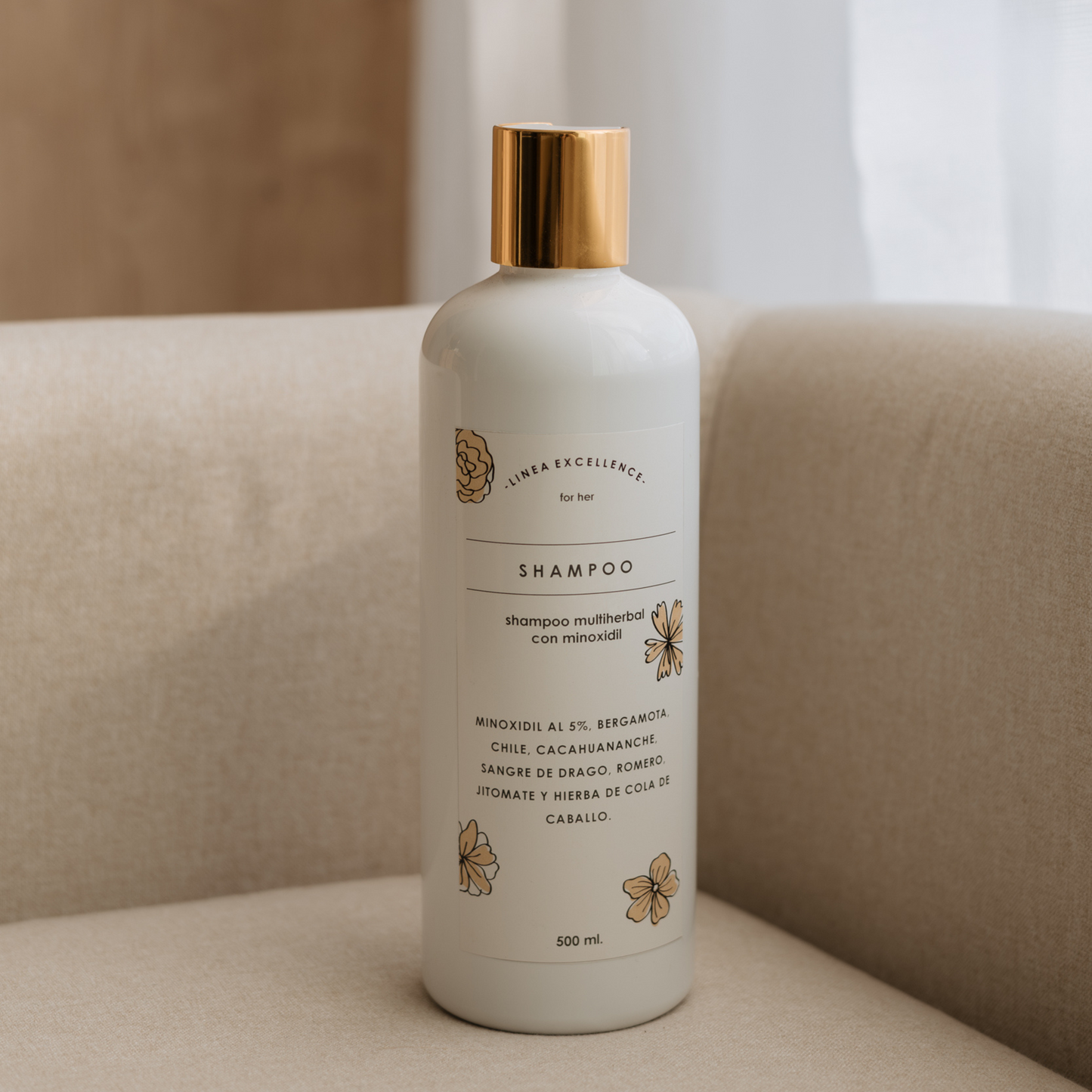 Shampoo Multiherbal con Minoxidil 500 ml