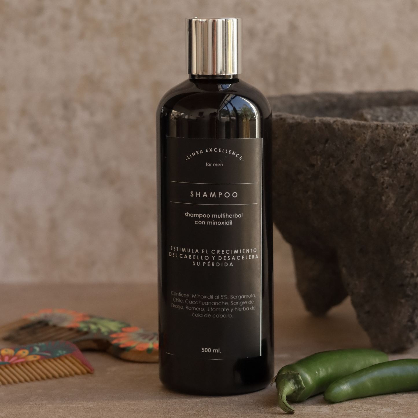 Shampoo Multiherbal con Minoxidil 500 ml