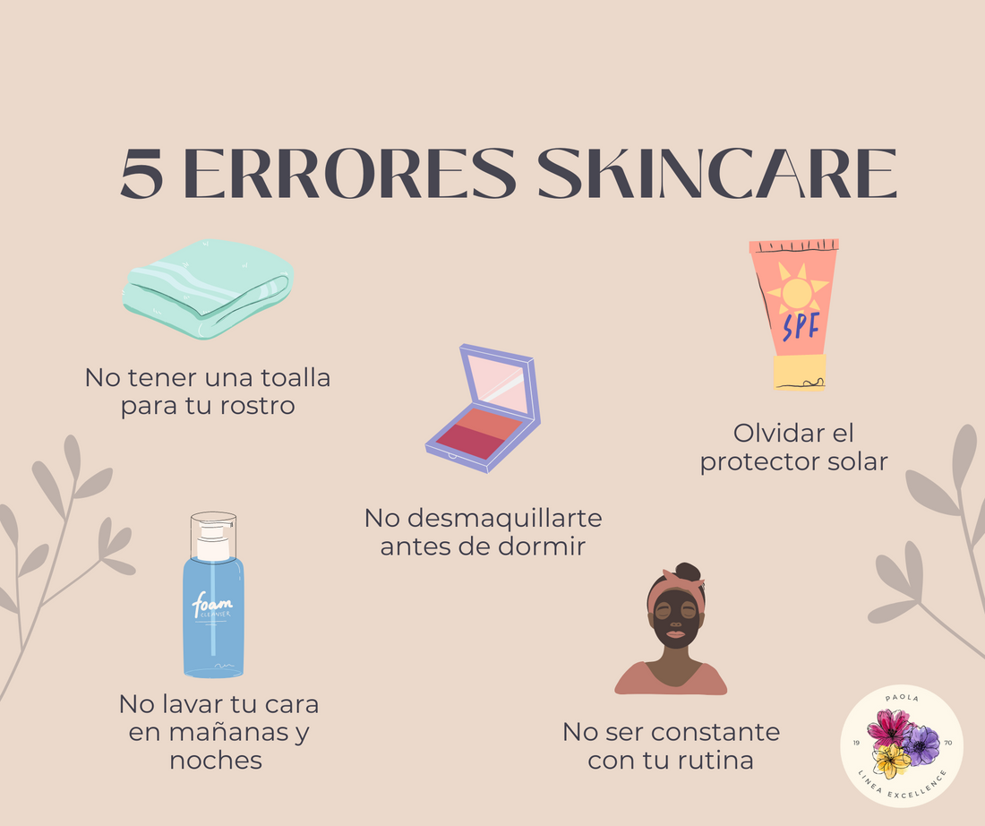 5 errores de SkinCare