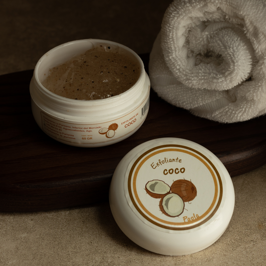 Exfoliante de Cáscara de Coco tarro 60 grs