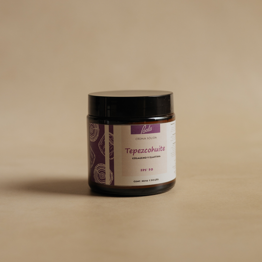 Crema Sólida de Tepezcohuite FPS* 50 150 grs